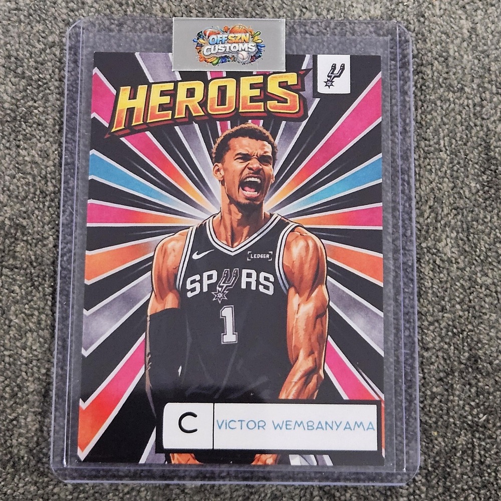 Victor Wembanyama CUSTOM Heroes Basketball Card